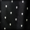 Black/White Polka Skull Scarf and Pocket Square Set