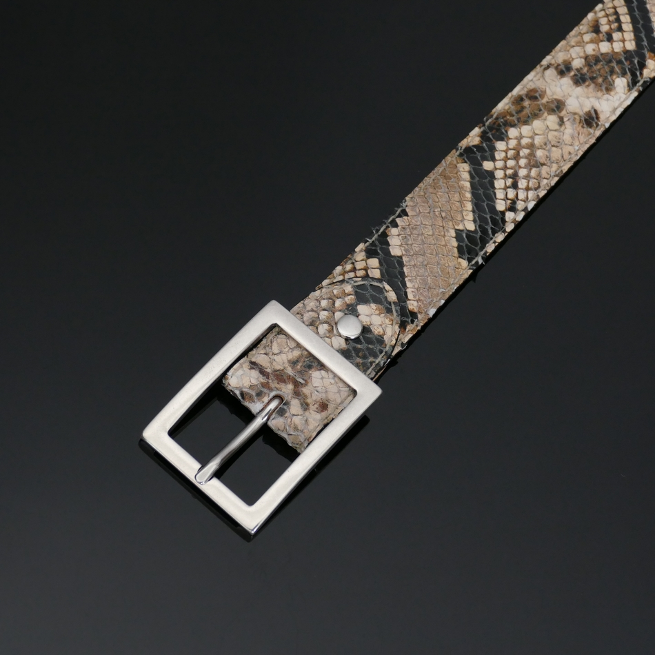 Claudio - NATURAL PYTHON - Snake Belt