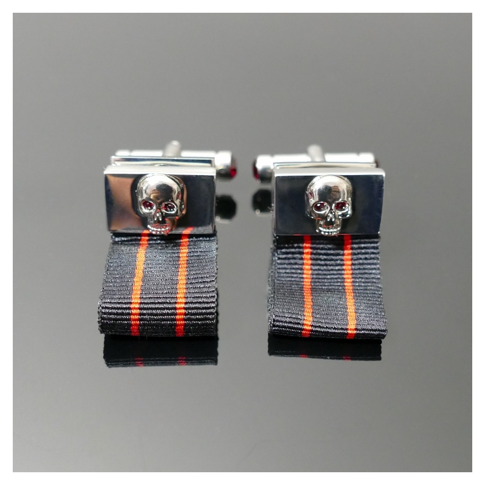Cufflinks - Death Before Dishonour - SILVER