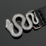 Decadent belt - â€˜Basiliskâ€™ Black Diamante Snake