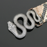 Decadent belt - â€˜Basiliskâ€™ Natural Diamante Snake