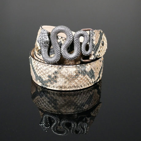 Decadent belt - â€˜Basiliskâ€™ Natural Diamante Snake
