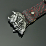 Decadent belt - â€˜My Luckyâ€™ Black and Red Diablo Snake