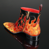 Dilettante 'Hellfire' Flame Zip Boot