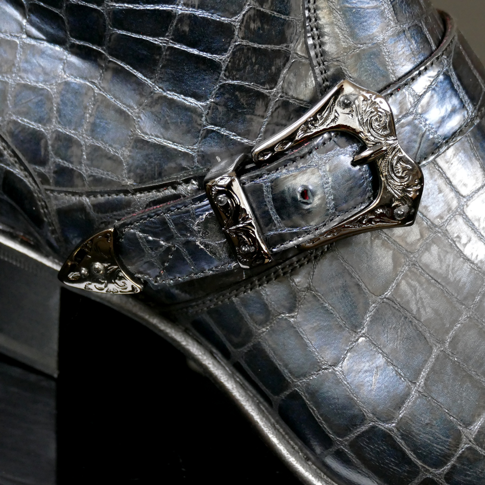 Dilettante 'The Duke' Buckle Detail zip boot