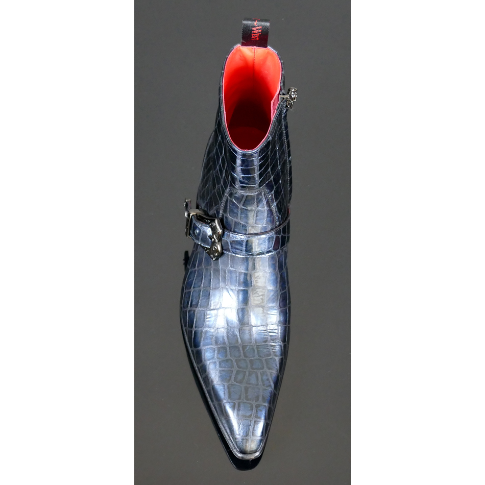 Dilettante 'The Duke' Buckle Detail zip boot