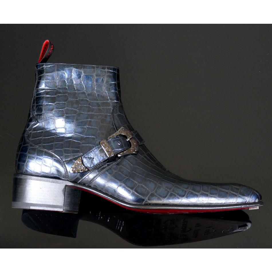 Dilettante 'The Duke' Buckle Detail zip boot