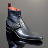 Dilettante 'The Duke' Buckle Detail zip boot