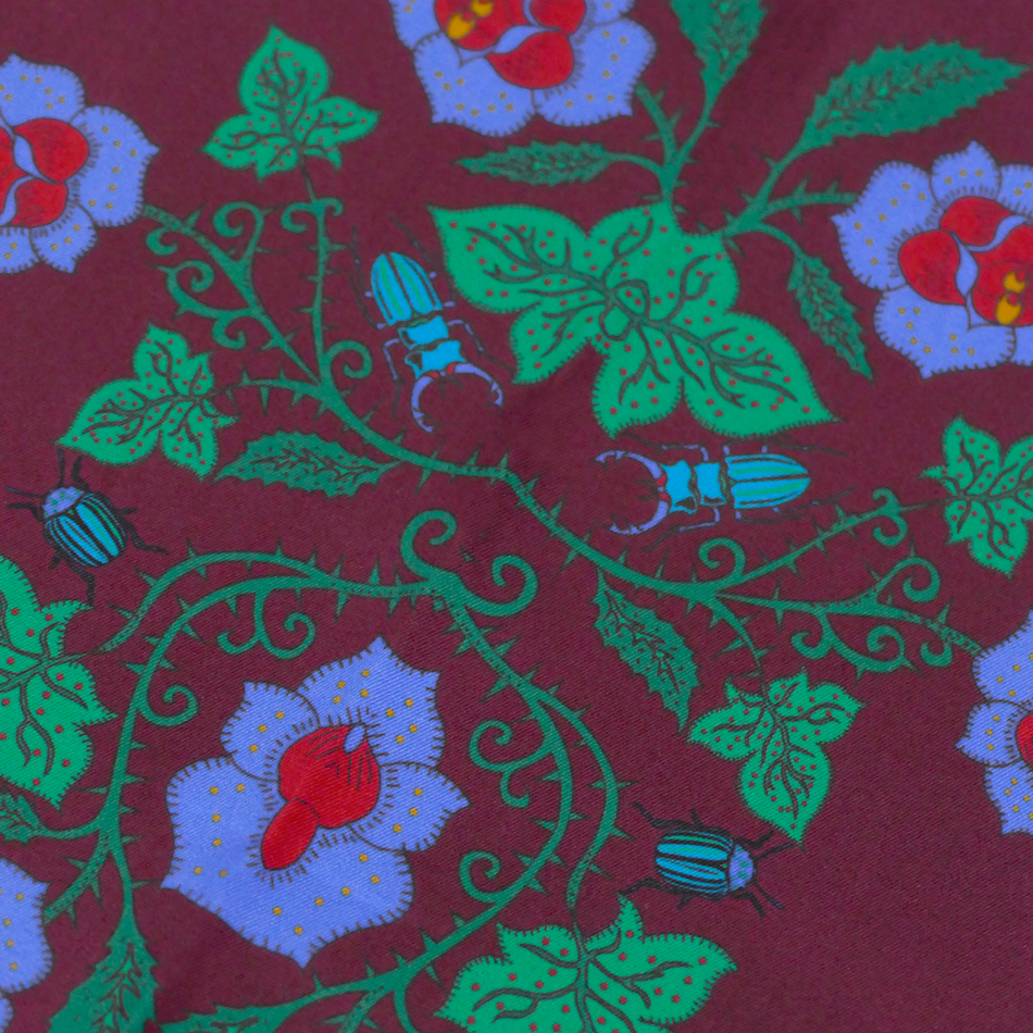 Mutant Ivy Scarf and Pocket Square Set - Plum