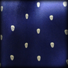 Navy Polka Skull Scarf and Pocket Square Set