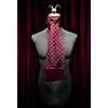 Plum Polka Skull Scarf and Pocket Square Set