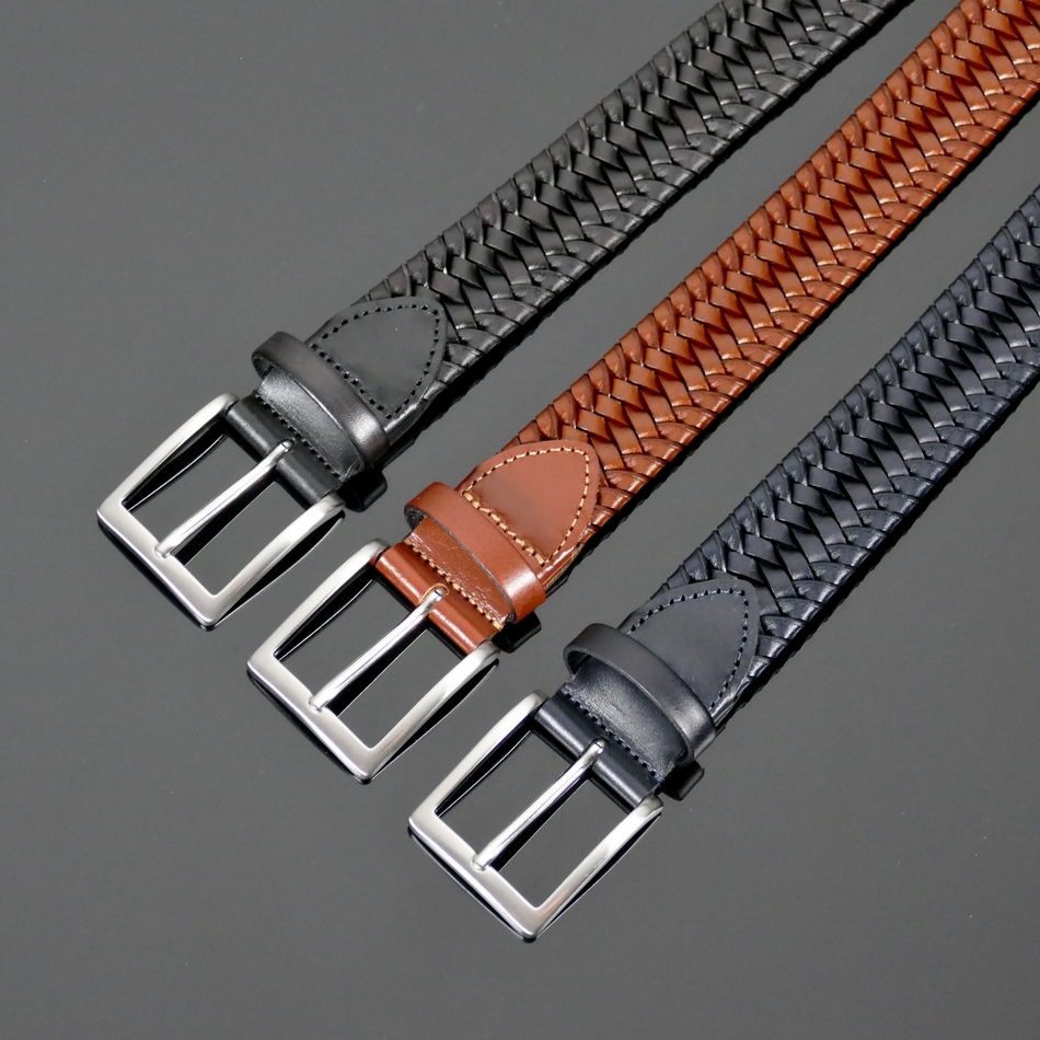 Sunset weave belt - Toledo Castano Tan Calf