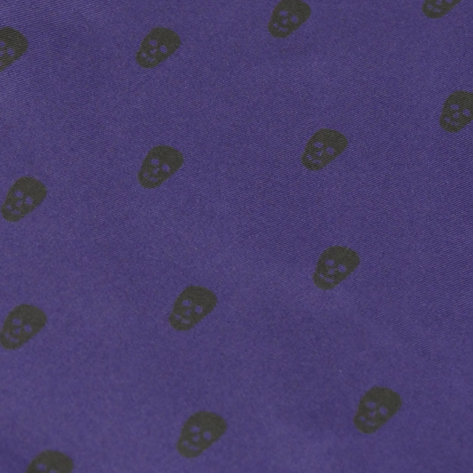 The Reaper - Purple silk scarf and pocket square set