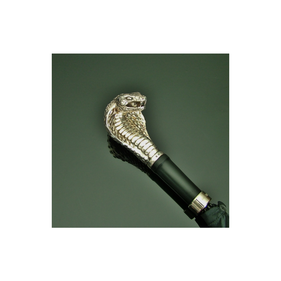Umbrellas - Silver Spitting Cobra Head